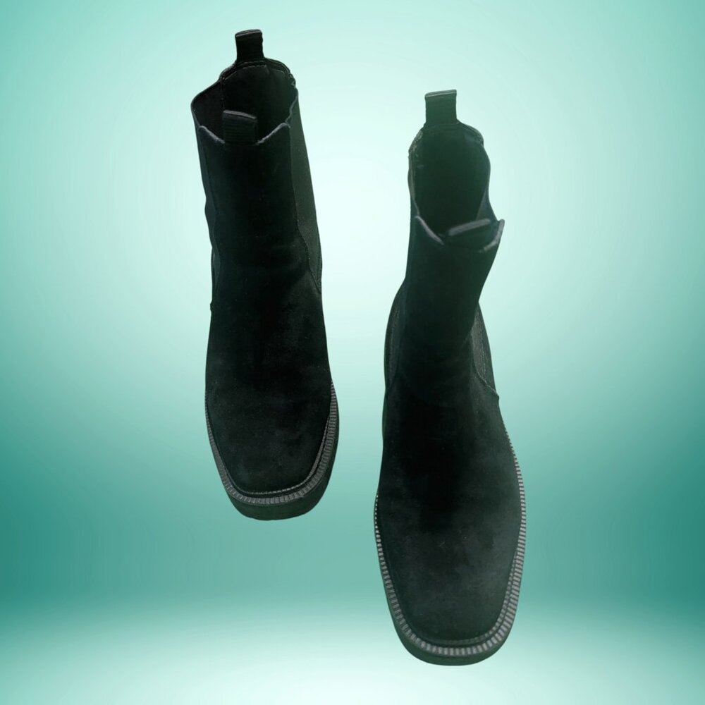 Sam Edelman Women's Laguna Chelsea Boot - Black Suede 9